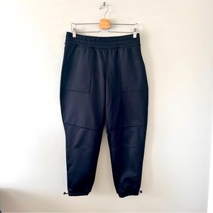 😍 Puma Women’s Black Track Pants with Pockets and Fleece Inside Size Medium